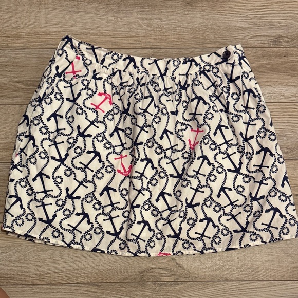 Lilly Pulitzer Dresses & Skirts - Lilly Pulitzer Navy and Pink Anchor Mini Skirt